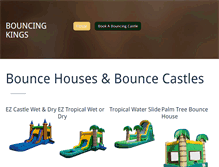 Tablet Screenshot of bouncingkings.com
